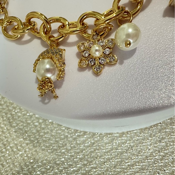 Kate Spade Winter Wonderland Goldtone Charm Bracelet with Colorful Accents - Picture 7 of 16